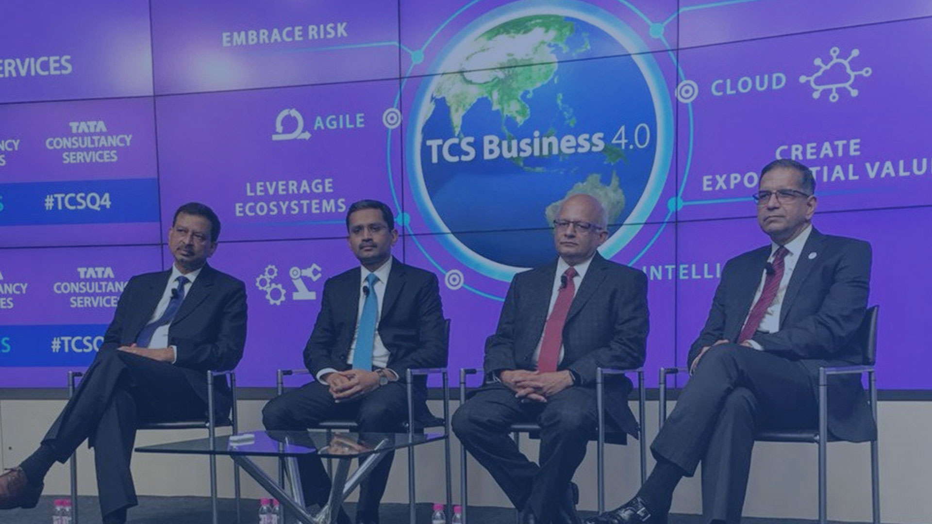 The new TCS leadership at the launch of Business 4.0