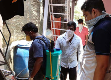 Carrying out sanitisation in the localities