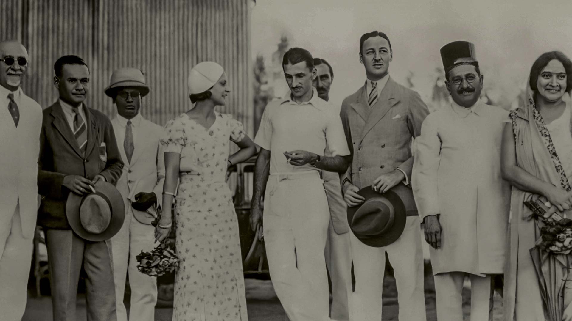 JRD Tata and others at Juhu Aerodrome