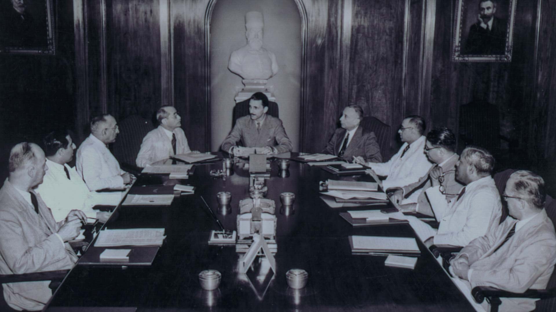 JRD Tata at his first board meeting