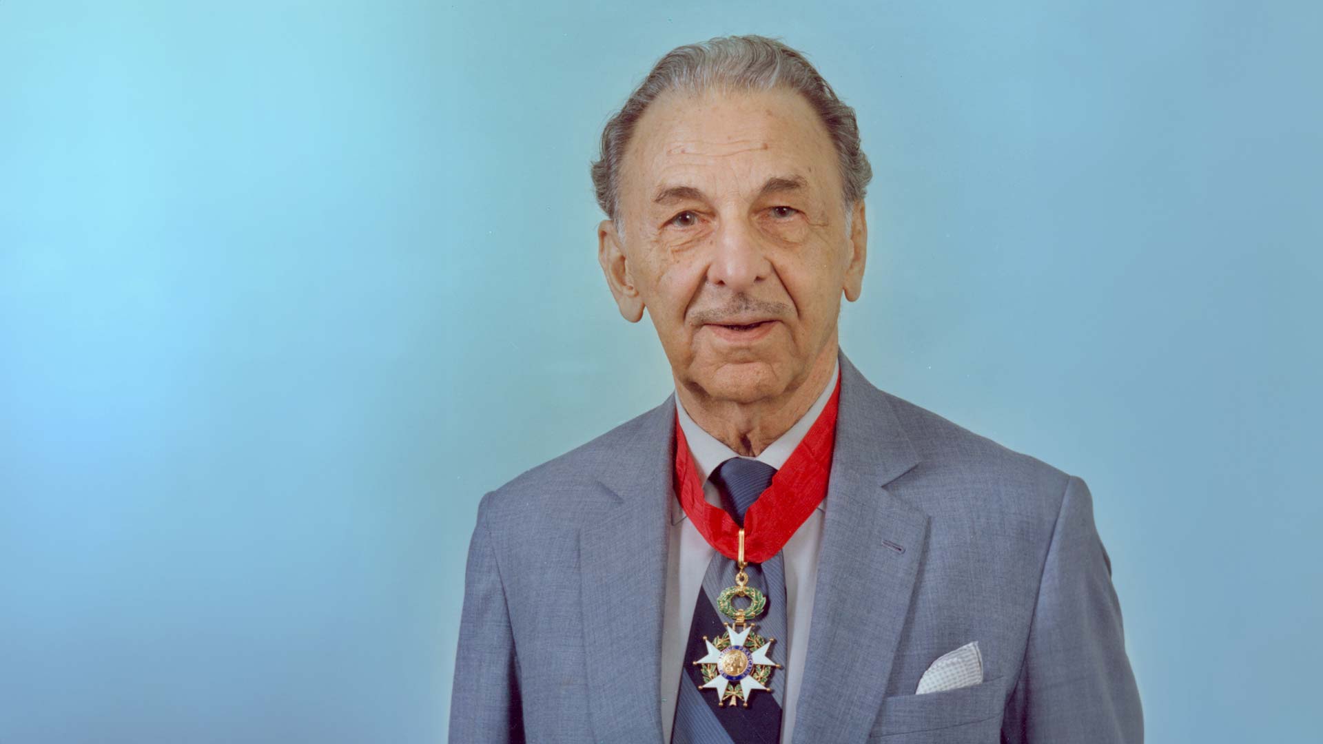 JRD Tata with the medal