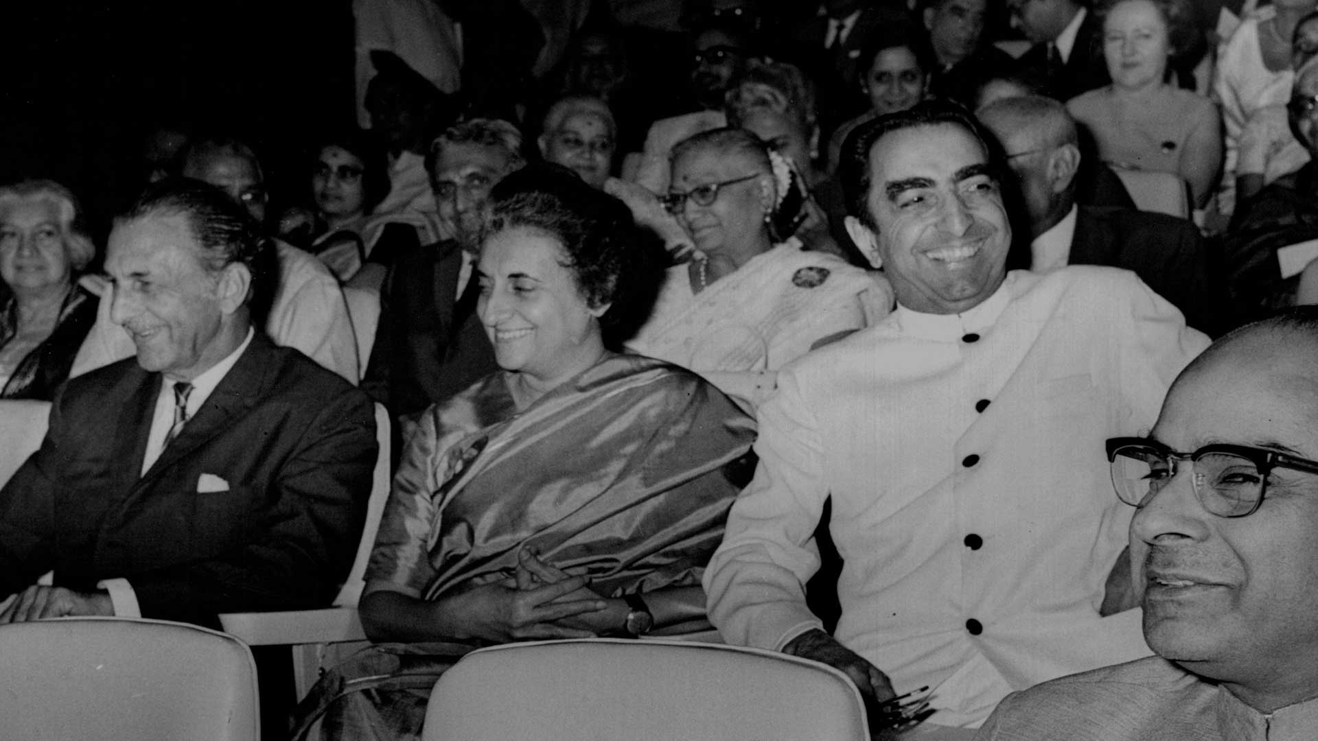 JRD Tata, then Prime Minister Indira Gandhi and Dr Jamshed Bhabha and the inauguration of the NCPA