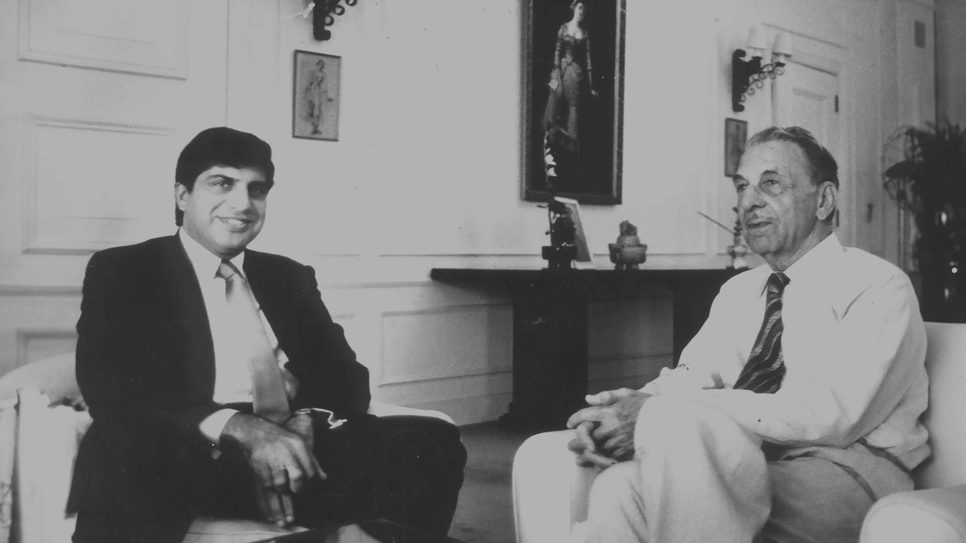 With his successor as Tata Sons chairman, Ratan N Tata