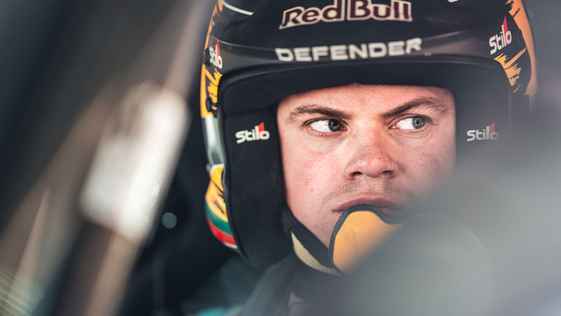 Rokas Baciuška inside the car