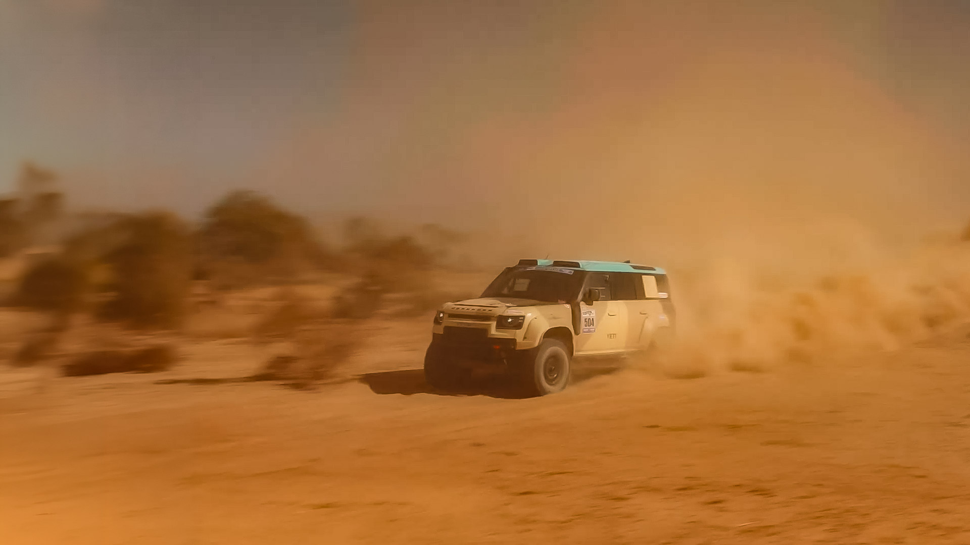 Defender at Rallye du Maroc