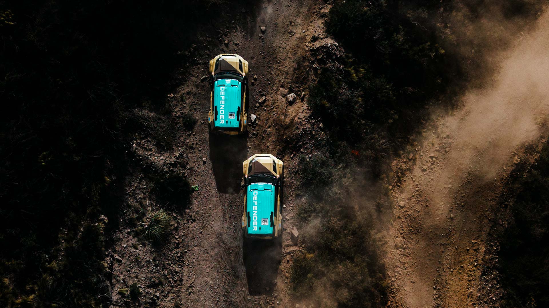 The Dakar Rally podium