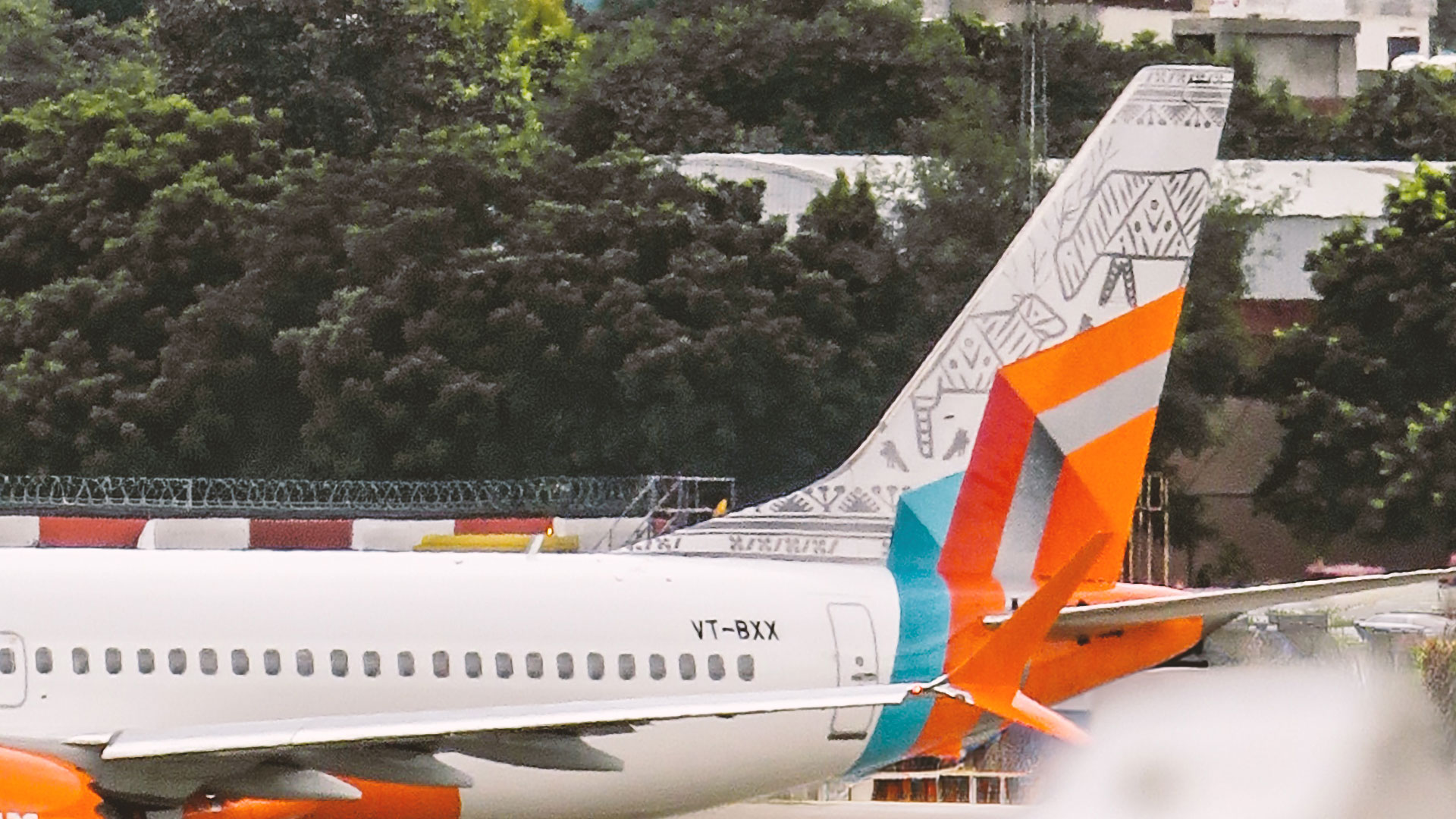 The aircraft on showcase