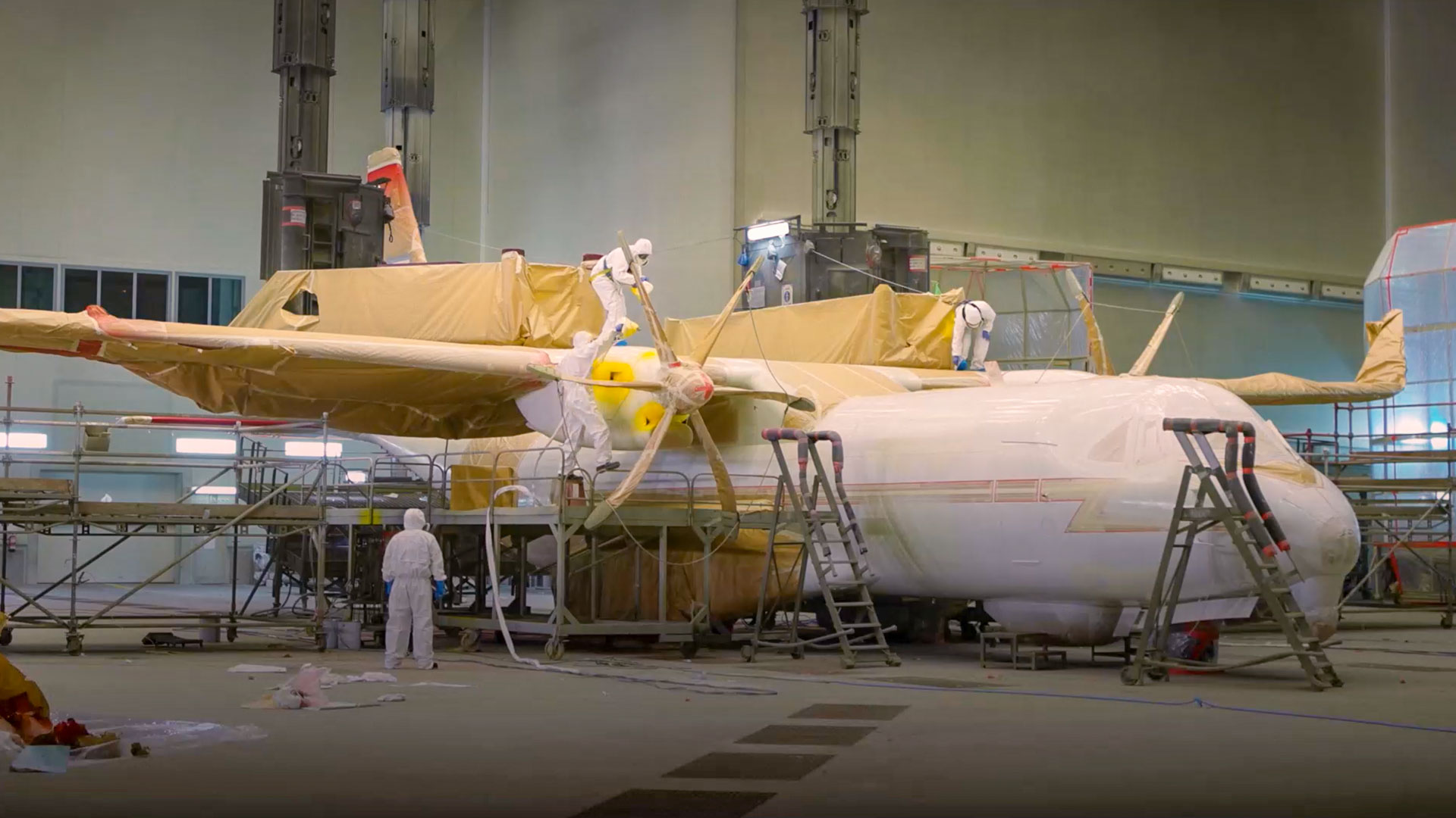 A C295 under construction