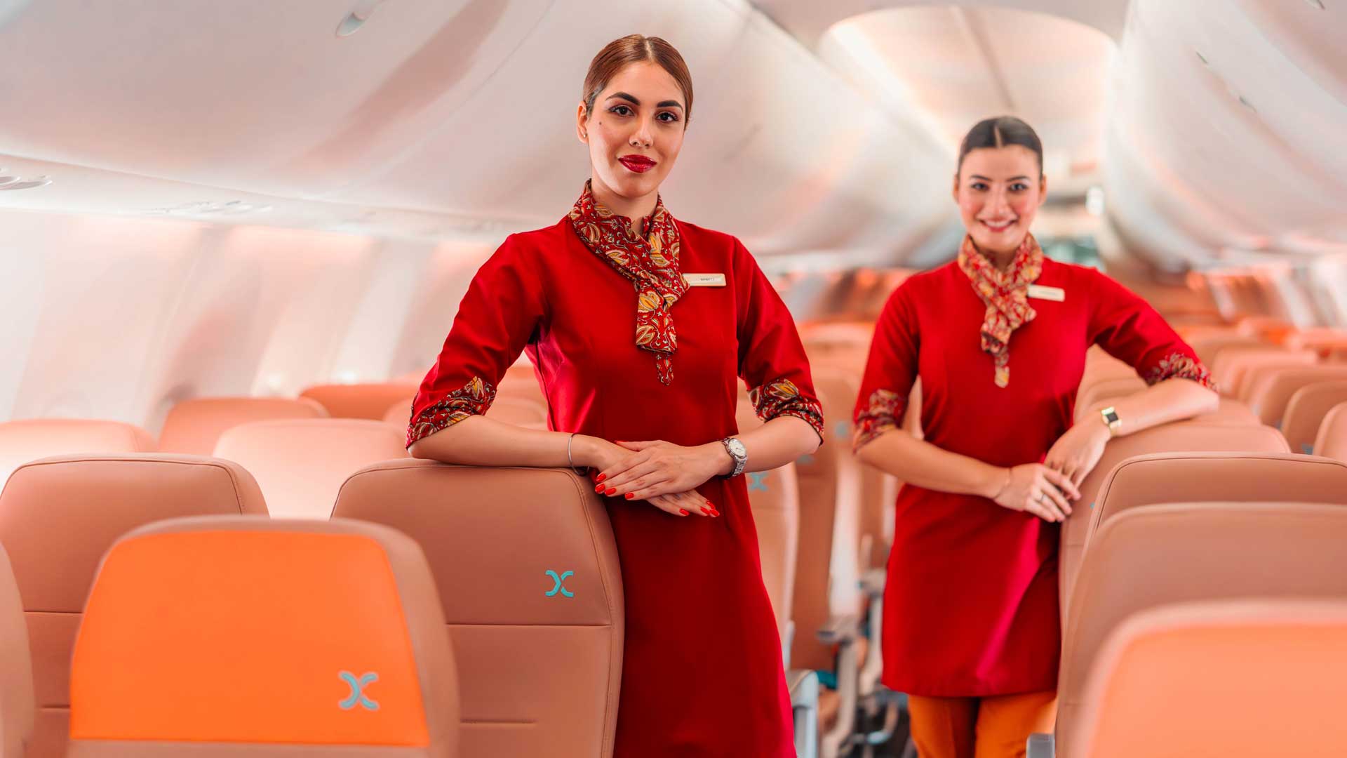 Cabin crew on board Air India Express