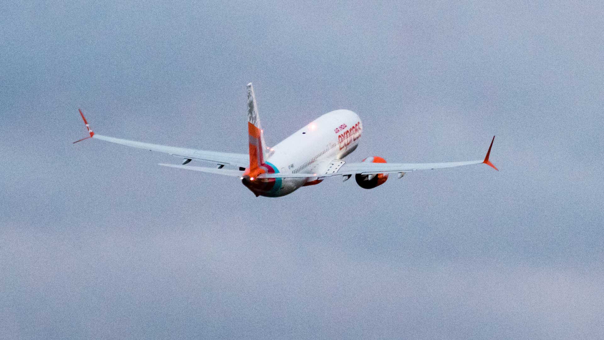 VT RNT after take off against the sky