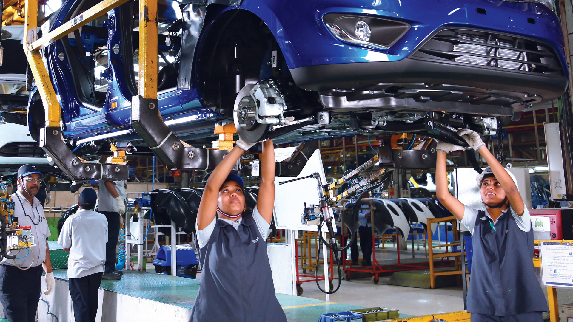 Tata Motors women on the shop floor