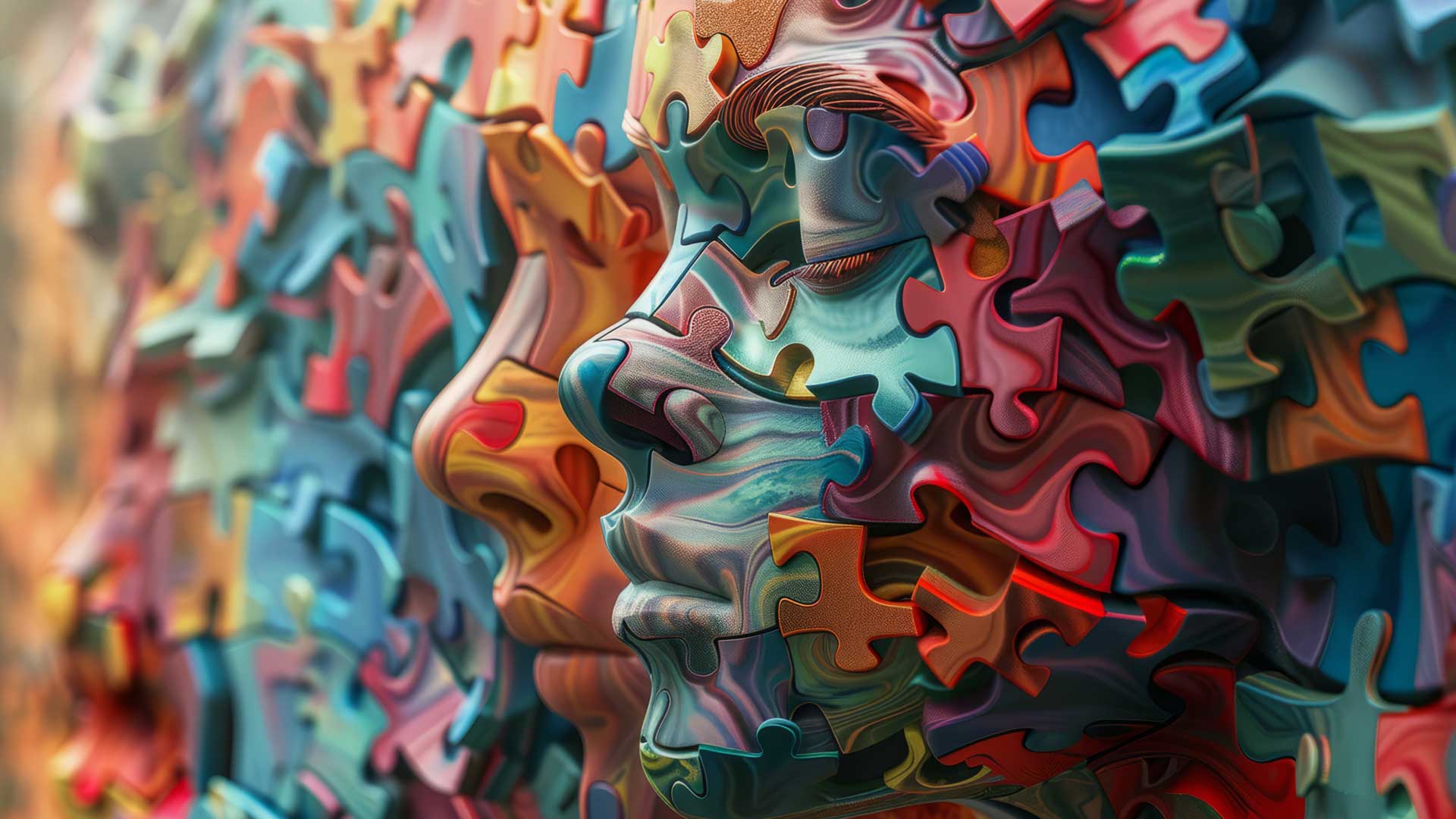 Abstract depicting mental health