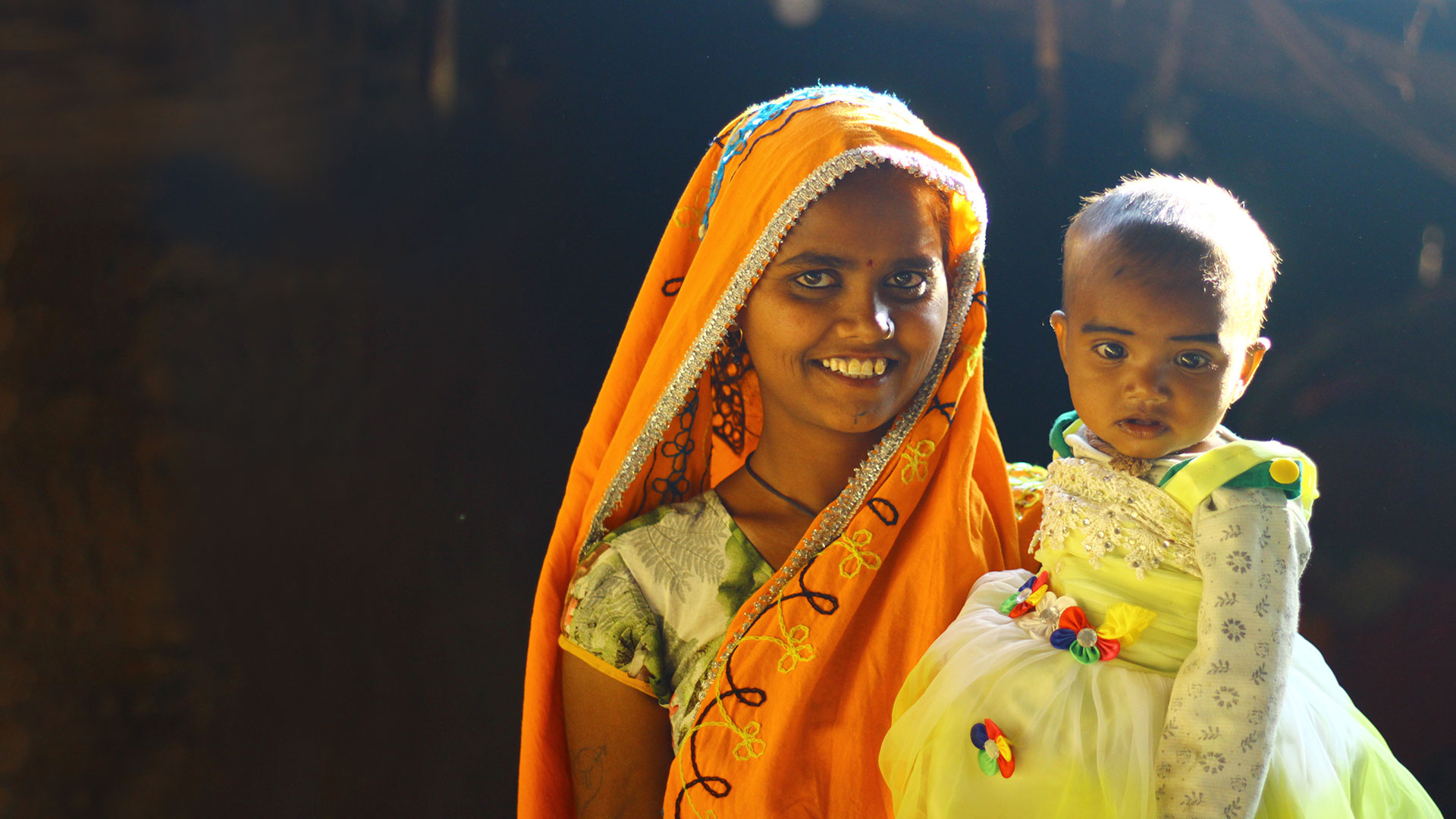 Rajasthan tribal women and children