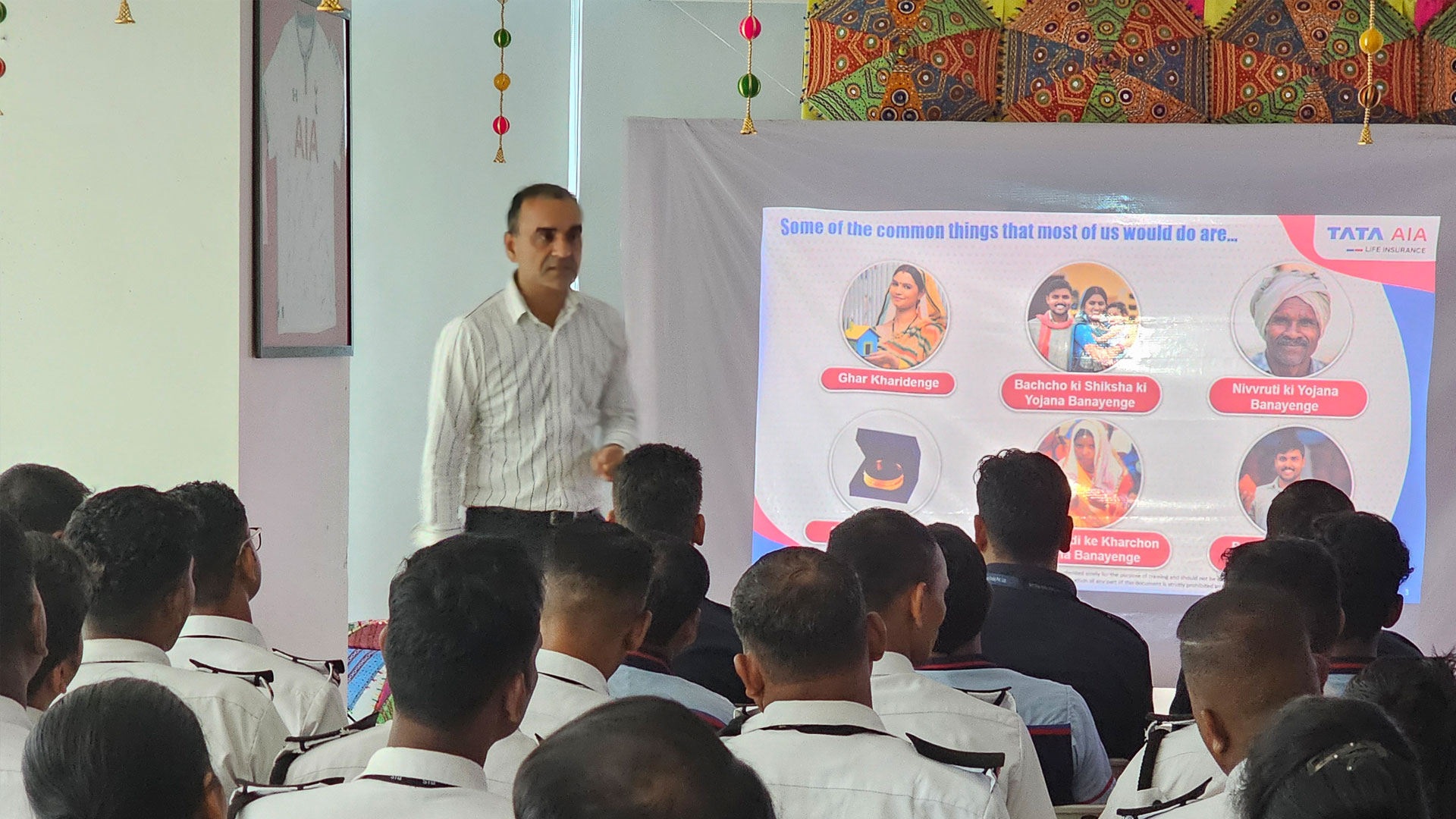 Tata AIA volunteers addressing financial needs