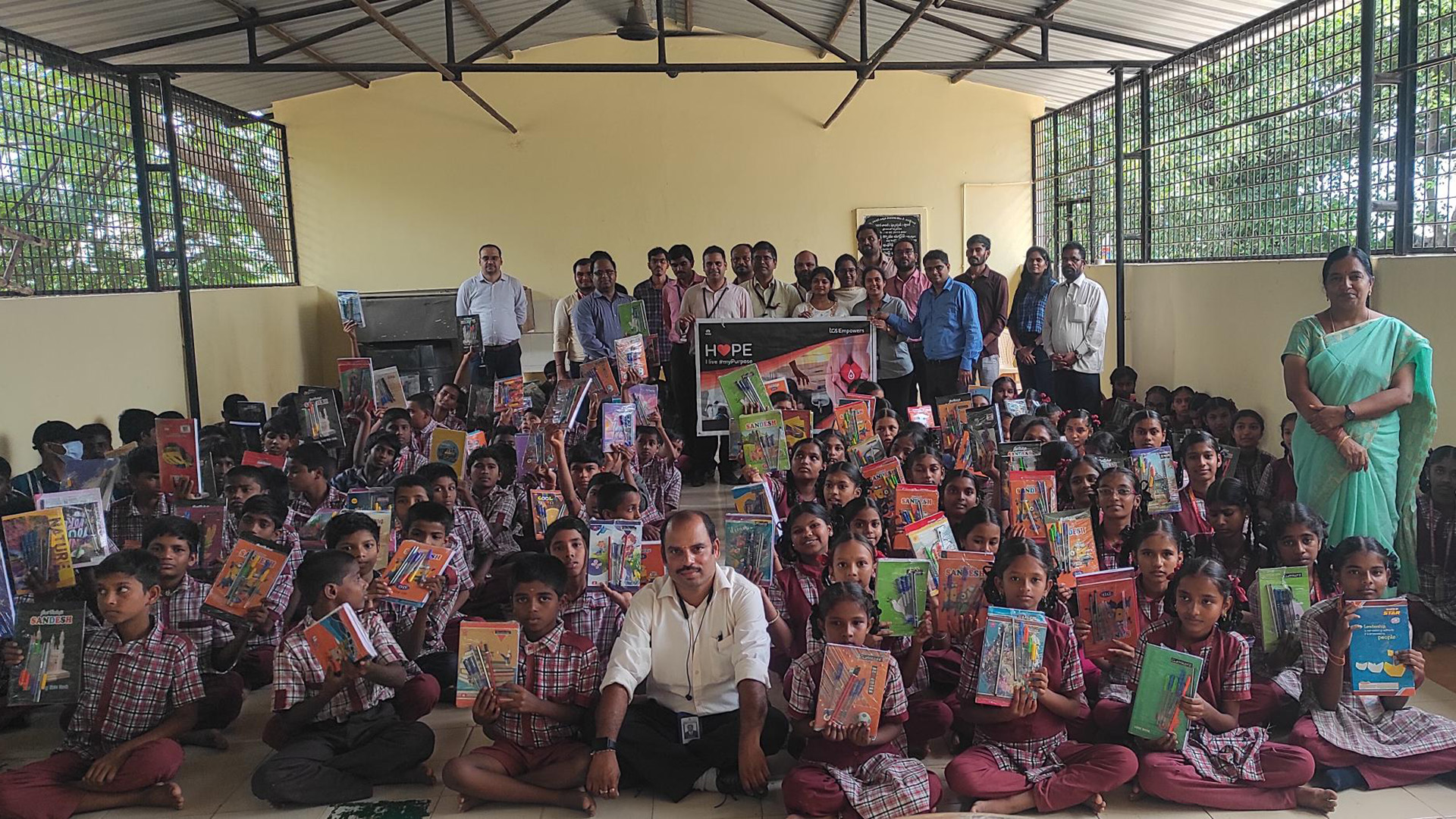 TCS employees HOPE volunteering