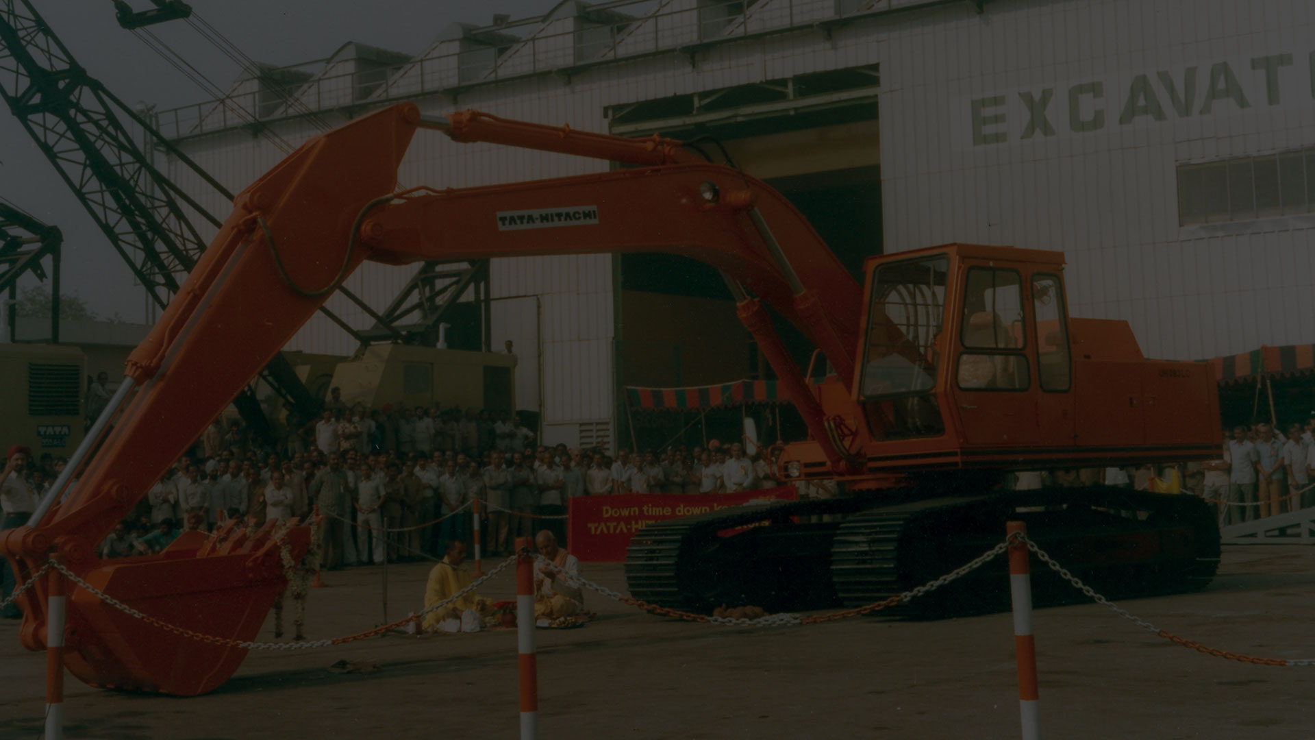 The first Tata Hitachi Excavator
