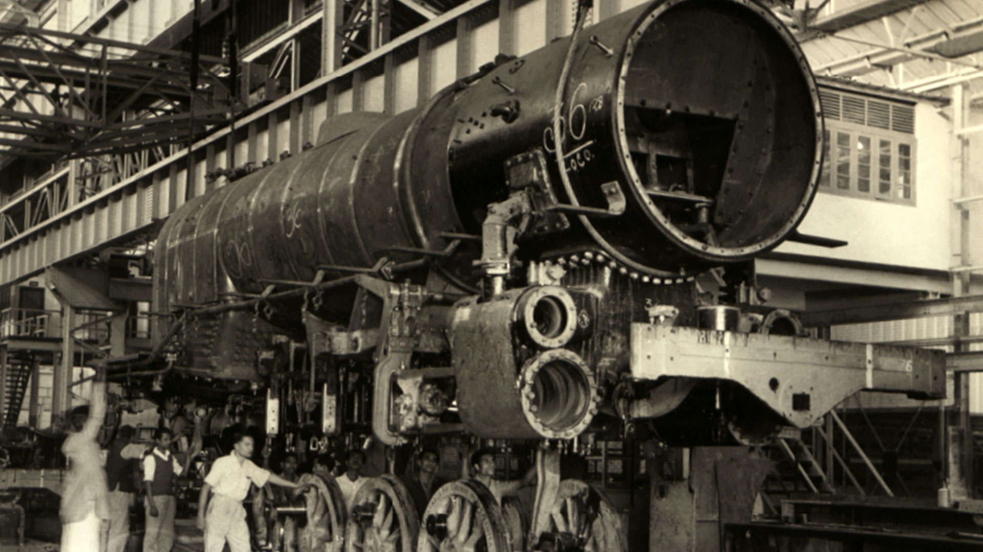 A locomotive workship