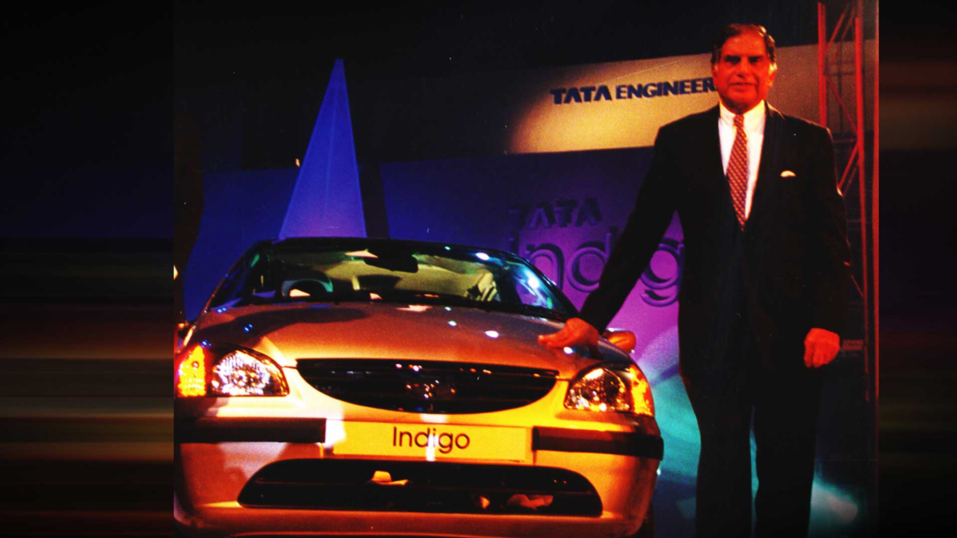 Ratan N Tata at the Tata Indigo launch event