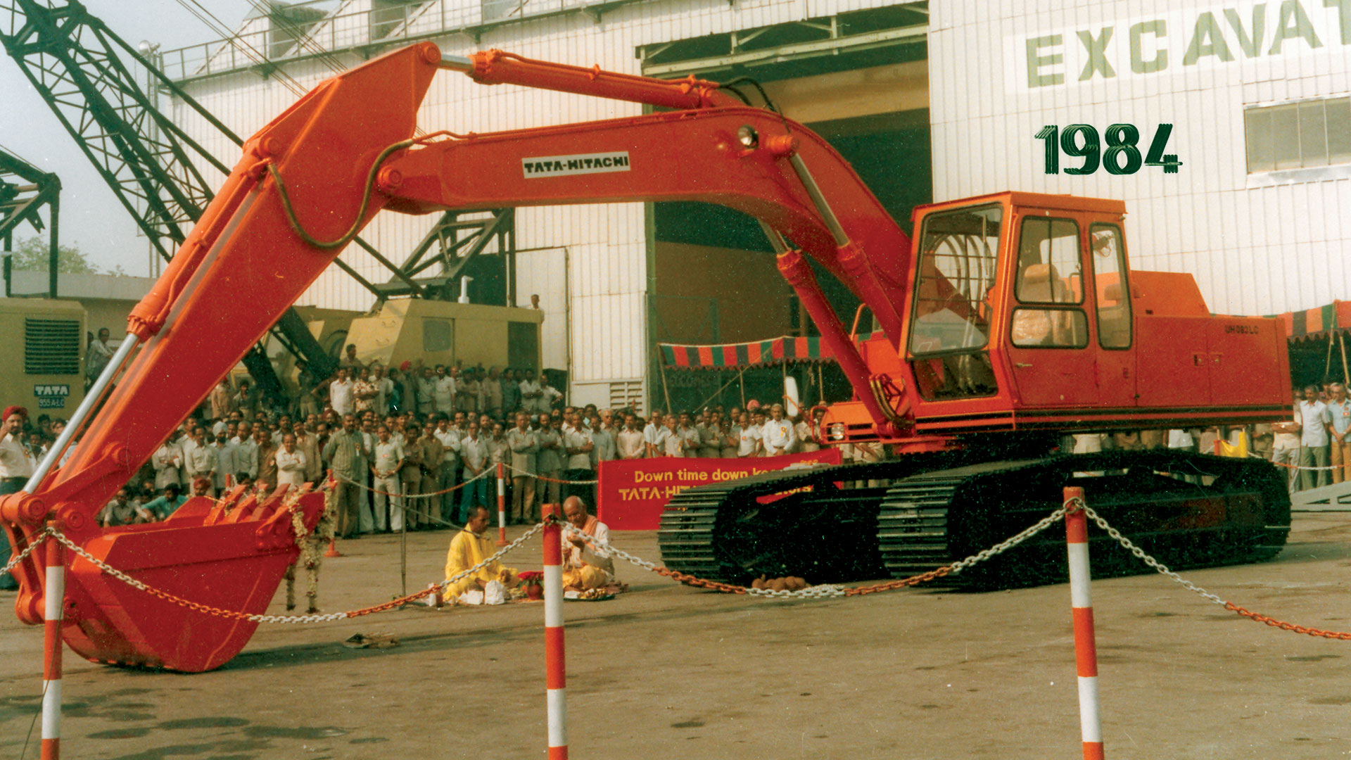 Tata Excavator in action