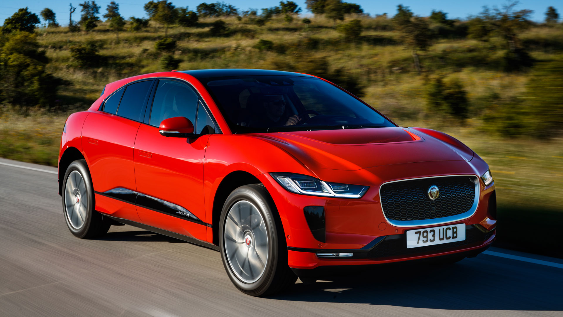 The sleek Jaguar I-Pace — the brand’s first all-electric vehicle